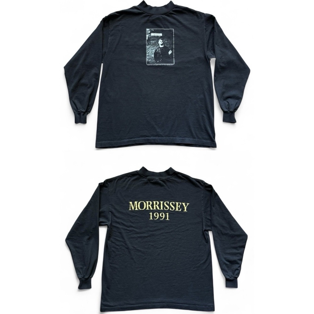 VTG Morrissey Vallance Road 1991 Long sleeve shirt XL Single Stitch The Smiths